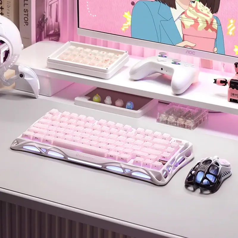 GravaStar Mercury K1 Special Edition - Sakura Pink Gaming Keyboard 9 GravaStar Mercury K1 Special Edition - Sakura Pink Gaming Keyboard - Ảnh 9