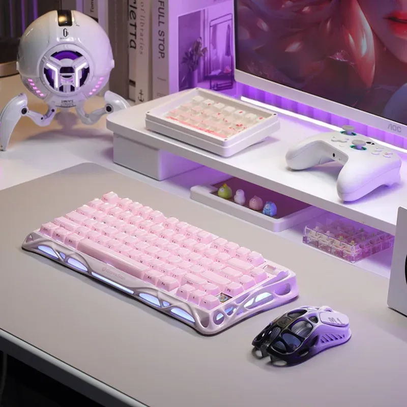 GravaStar Mercury K1 Special Edition - Sakura Pink Gaming Keyboard 10 GravaStar Mercury K1 Special Edition - Sakura Pink Gaming Keyboard - Ảnh 10