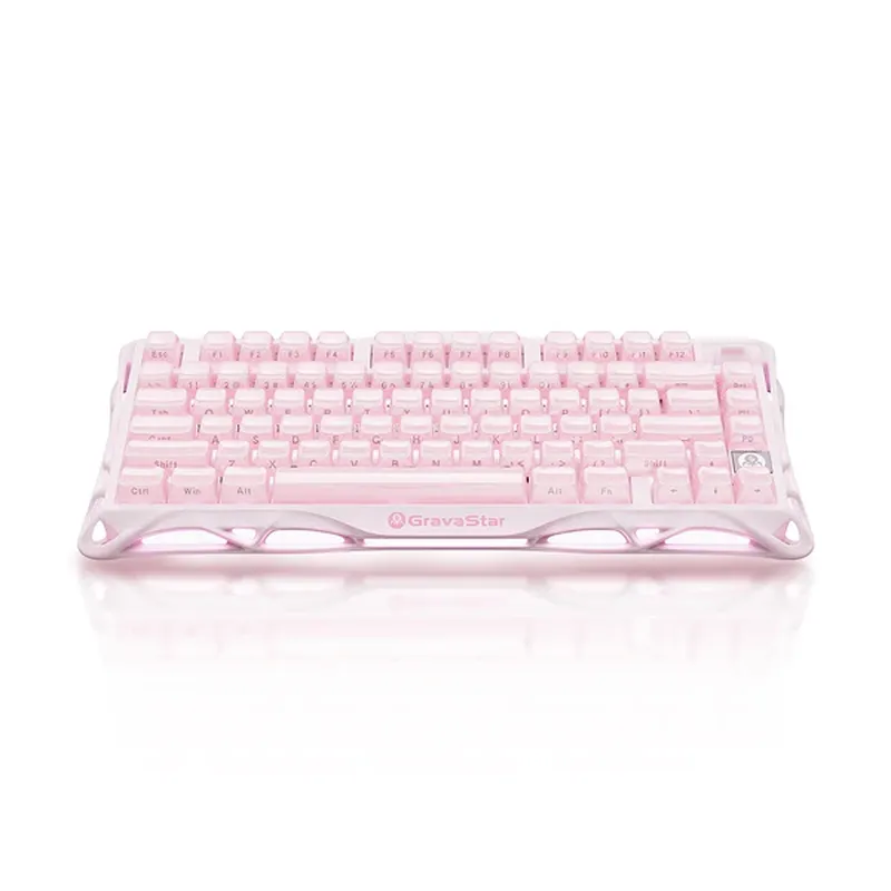 GravaStar Mercury K1 Special Edition - Sakura Pink Gaming Keyboard 4 GravaStar Mercury K1 Special Edition - Sakura Pink Gaming Keyboard - Ảnh 4