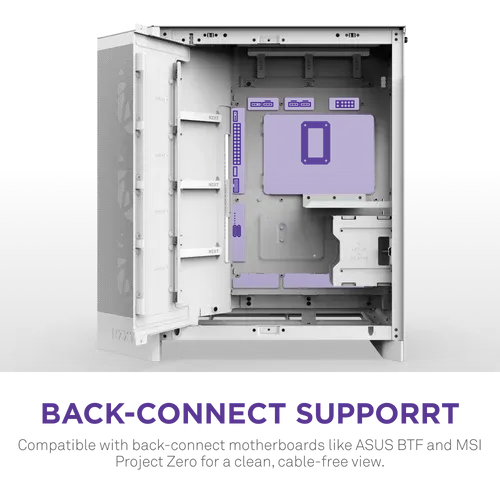 NZXT H9 Flow RGB White Large Dual-Chamber Mid-Tower ATX Airflow Case 8 NZXT H9 Flow RGB White Large Dual-Chamber Mid-Tower ATX Airflow Case - Ảnh 8