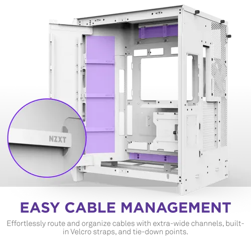 NZXT H9 Flow RGB White Large Dual-Chamber Mid-Tower ATX Airflow Case 9 NZXT H9 Flow RGB White Large Dual-Chamber Mid-Tower ATX Airflow Case - Ảnh 9
