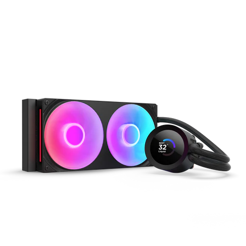 NZXT Kraken Plus 240 RGB V2 Black AIO Liquid CPU Cooler - 1.54 inch LCD, 240mm radiator, F240 RGB Core (EV) Fan 1 NZXT Kraken Plus 240 RGB V2 Black AIO Liquid CPU Cooler - 1.54 inch LCD, 240mm radiator, F240 RGB Core (EV) Fan