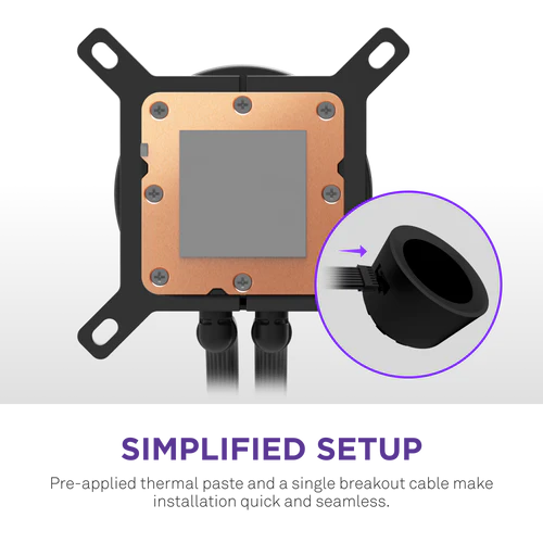NZXT Kraken Plus 240 RGB V2 Black AIO Liquid CPU Cooler - 1.54 inch LCD, 240mm radiator, F240 RGB Core (EV) Fan 7 NZXT Kraken Plus 240 RGB V2 Black AIO Liquid CPU Cooler - 1.54 inch LCD, 240mm radiator, F240 RGB Core (EV) Fan - Ảnh 7