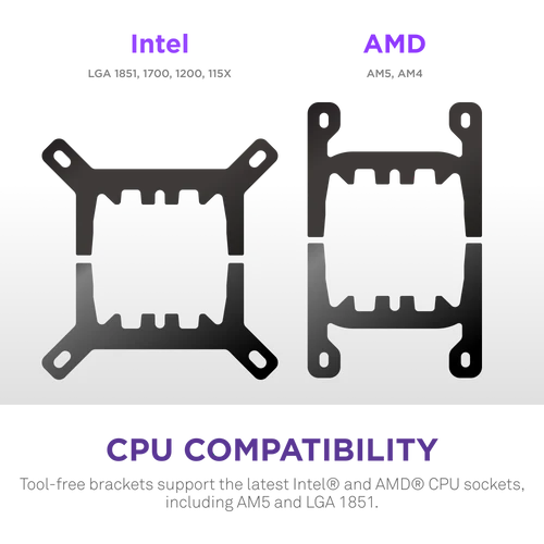 NZXT Kraken Plus 240 RGB V2 Black AIO Liquid CPU Cooler - 1.54 inch LCD, 240mm radiator, F240 RGB Core (EV) Fan 6 NZXT Kraken Plus 240 RGB V2 Black AIO Liquid CPU Cooler - 1.54 inch LCD, 240mm radiator, F240 RGB Core (EV) Fan - Ảnh 6