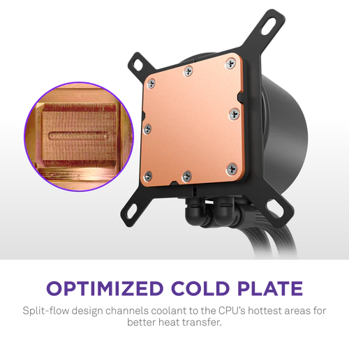 NZXT Kraken Plus 240 RGB V2 Black AIO Liquid CPU Cooler - 1.54 inch LCD, 240mm radiator, F240 RGB Core (EV) Fan 8 NZXT Kraken Plus 240 RGB V2 Black AIO Liquid CPU Cooler - 1.54 inch LCD, 240mm radiator, F240 RGB Core (EV) Fan - Ảnh 8