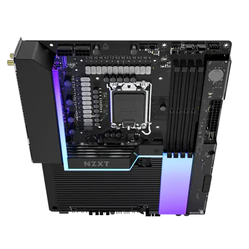 NZXT N9 Z890 Black Wi-Fi 7 Mainboard - Full Cover & RGB (N9-Z89XT-B1) 6 NZXT N9 Z890 Black Wi-Fi 7 Mainboard - Full Cover & RGB (N9-Z89XT-B1) - Ảnh 6