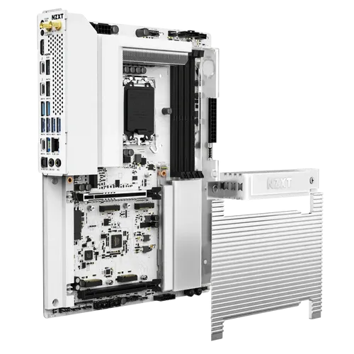 NZXT N9 Z890 White Wi-Fi 7 Mainboard - Full Cover & RGB (N9-Z89XT-B1) 2 NZXT N9 Z890 White Wi-Fi 7 Mainboard - Full Cover & RGB (N9-Z89XT-B1) - Ảnh 2