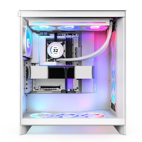 NZXT N9 Z890 White Wi-Fi 7 Mainboard - Full Cover & RGB (N9-Z89XT-B1) 4 NZXT N9 Z890 White Wi-Fi 7 Mainboard - Full Cover & RGB (N9-Z89XT-B1) - Ảnh 4