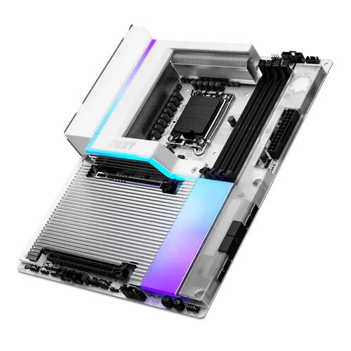 NZXT N9 Z890 White Wi-Fi 7 Mainboard - Full Cover & RGB (N9-Z89XT-B1) 7 NZXT N9 Z890 White Wi-Fi 7 Mainboard - Full Cover & RGB (N9-Z89XT-B1) - Ảnh 7