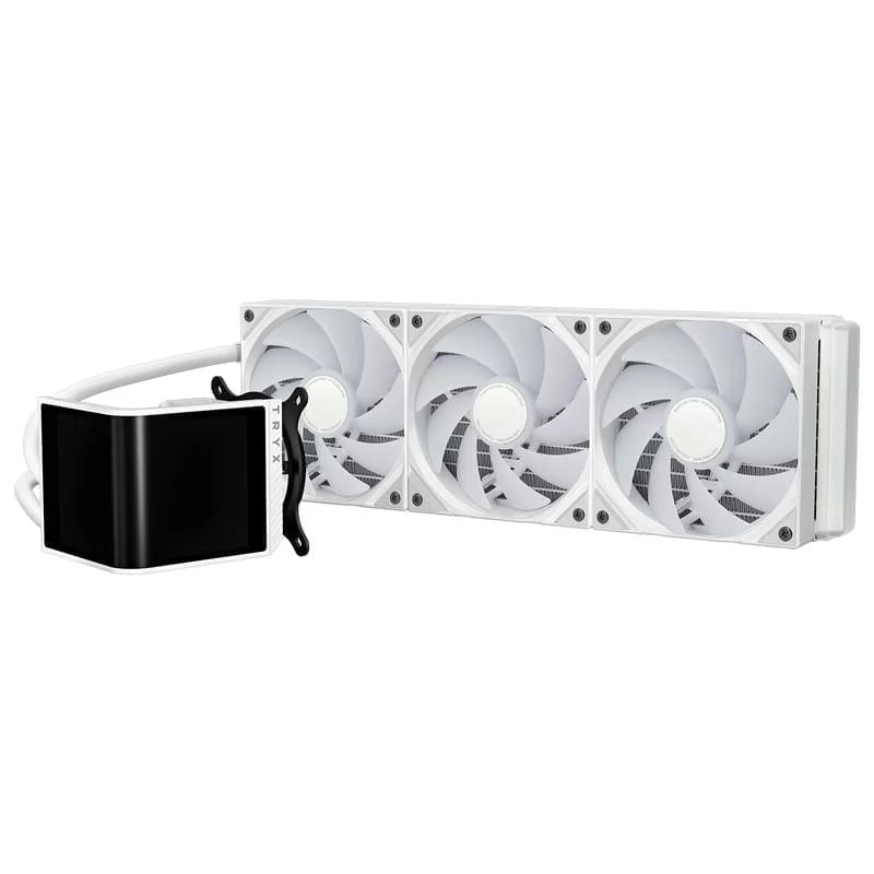 TRYX PANORAMA SE ARGB 360 WHITE AIO Liquid CPU Cooler - 6.5inch curved screen, 360mm radiator, Asetek Adela pump, 3x ARGB Gen2 Fans 7 TRYX PANORAMA SE ARGB 360 WHITE AIO Liquid CPU Cooler - 6.5inch curved screen, 360mm radiator, Asetek Adela pump, 3x ARGB Gen2 Fans - Ảnh 7