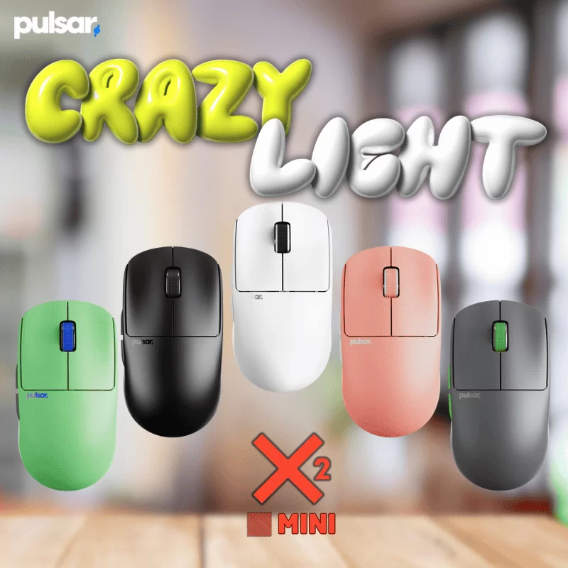 Pulsar X2 CrazyLight Ultra lightweight Gaming Mouse (8K dongle included) 1 Pulsar X2 CrazyLight Ultra lightweight Gaming Mouse (8K dongle included)