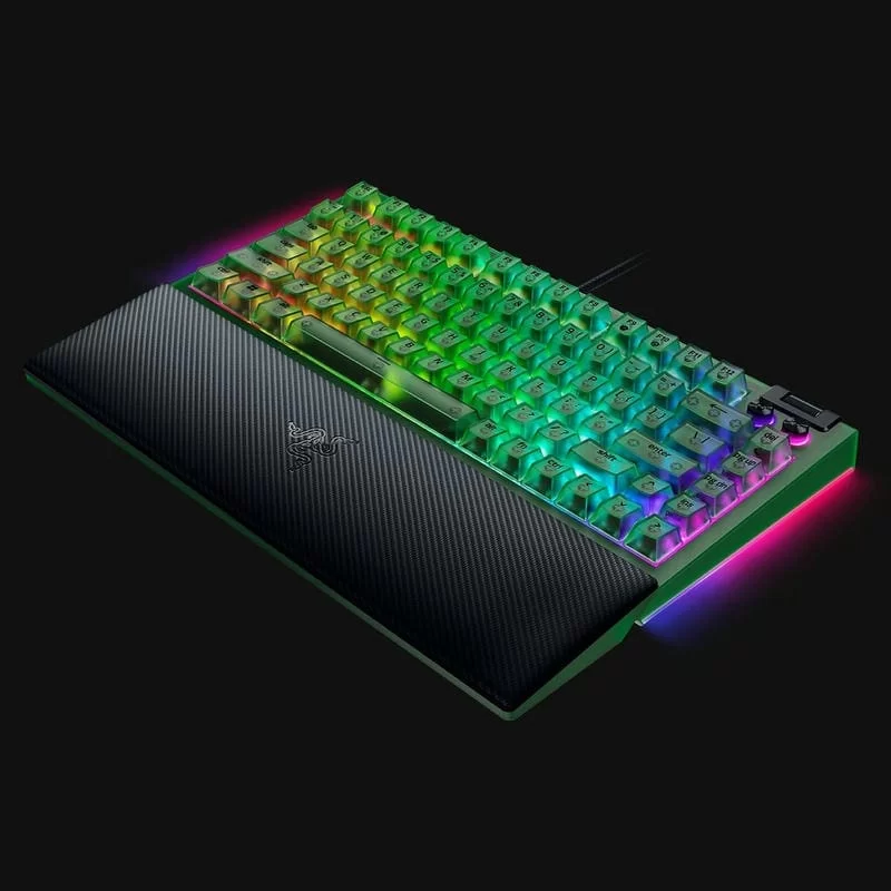 Razer BlackWidow V4 75% Phantom Green Tactile Gaming Mechanical Keyboard - Razer™ Orange Tactile Mechanical switches Gen-3 6 Razer BlackWidow V4 75% Phantom Green Tactile Gaming Mechanical Keyboard - Razer™ Orange Tactile Mechanical switches Gen-3 - Ảnh 6