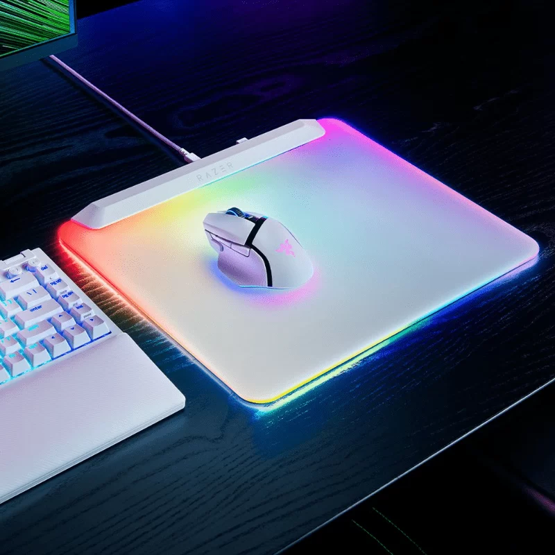 Razer Firefly V2 Pro - White - Fully Illuminated RGB Gaming Mouse Mat 3 Razer Firefly V2 Pro - White - Fully Illuminated RGB Gaming Mouse Mat - Ảnh 3