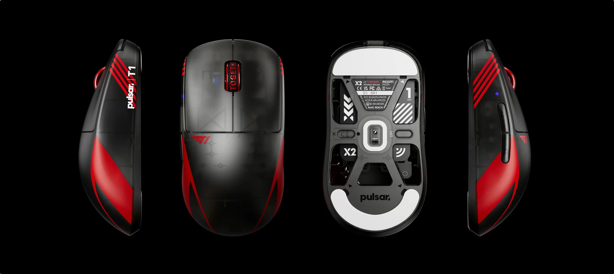 T1 Edition X2v3 Wireless Gaming Mouse mini dimension scaled