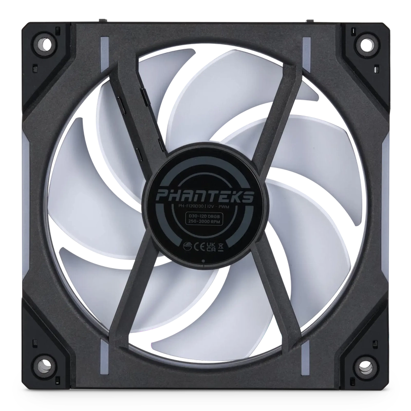 Phanteks D30-120 DRGB Single Pack Fan - 1x 120mm Fluid Dynamic Bearing Fan 5 Phanteks D30-120 DRGB Single Pack Fan - 1x 120mm Fluid Dynamic Bearing Fan - Ảnh 5