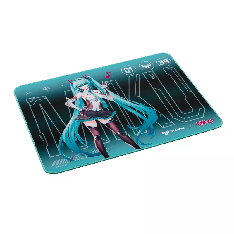 ASUS TUF Gaming P1 Hatsune Miku Edition Mouse Pad - 260 x 360 mm 3 ASUS TUF Gaming P1 Hatsune Miku Edition Mouse Pad - 260 x 360 mm - Ảnh 3