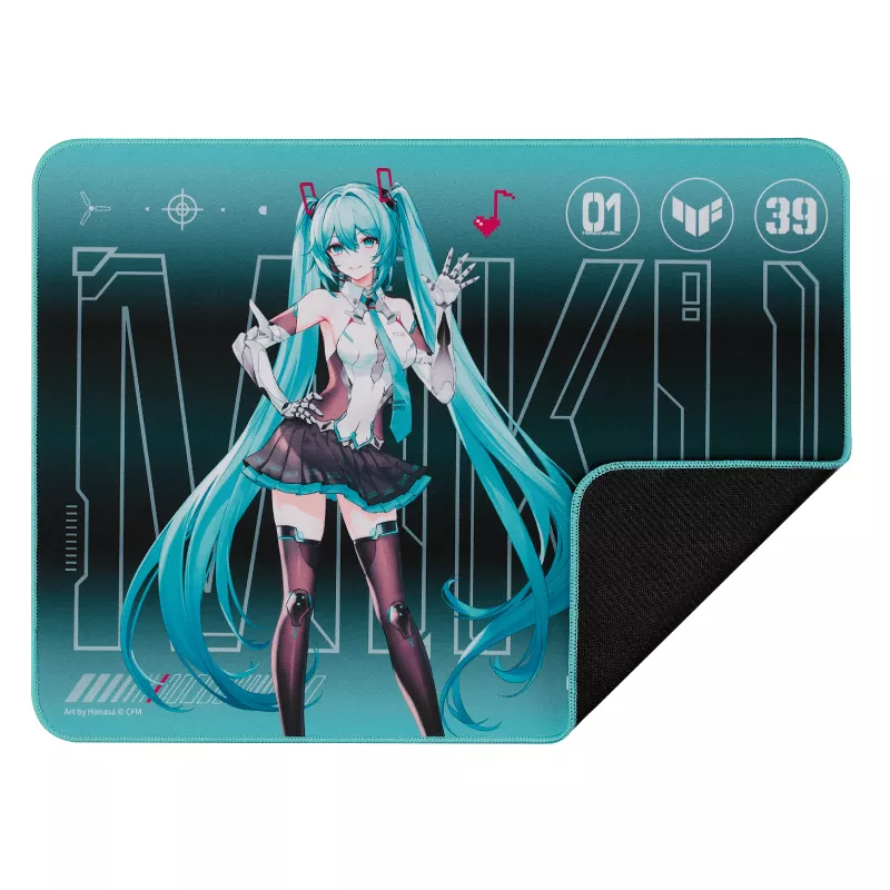 ASUS TUF Gaming P1 Hatsune Miku Edition Mouse Pad - 260 x 360 mm 5 ASUS TUF Gaming P1 Hatsune Miku Edition Mouse Pad - 260 x 360 mm - Ảnh 5