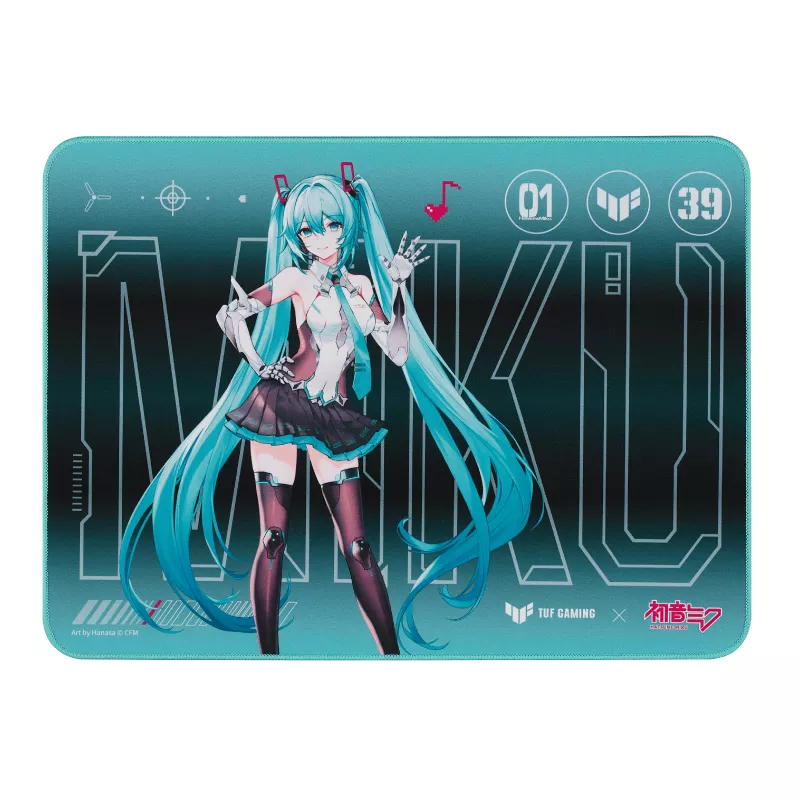 ASUS TUF Gaming P1 Hatsune Miku Edition Mouse Pad - 260 x 360 mm 6 ASUS TUF Gaming P1 Hatsune Miku Edition Mouse Pad - 260 x 360 mm - Ảnh 6