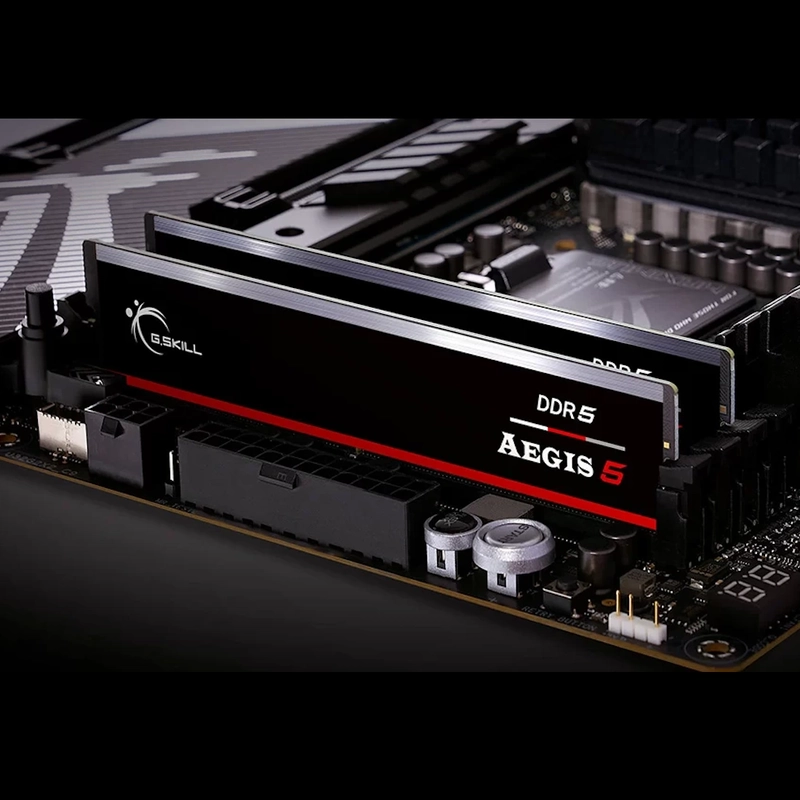 G.Skill Aegis 5 Black 16GB (1x16GB) DDR5 Memory Kit - Intel XMP 3.0 & AMD EXPO, 5200MHz CL40 (F5-5200J4040A16GX1-IS) 1 G.Skill Aegis 5 Black 16GB (1x16GB) DDR5 Memory Kit - Intel XMP 3.0 & AMD EXPO, 5200MHz CL40 (F5-5200J4040A16GX1-IS)