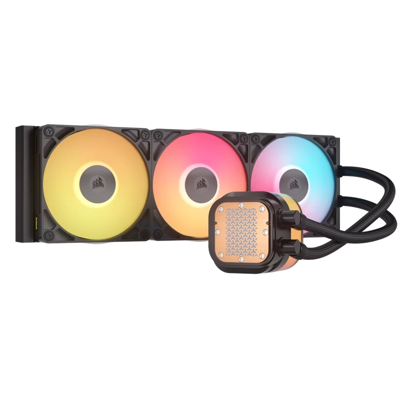 CORSAIR iCUE LINK TITAN 360 RX LCD AIO Liquid CPU Cooler (CW-9061023-WW) - Black, 360mm radiator, 2.1" (480x480) IPS Dispaly, iCUE LINK System Hub included 5 CORSAIR iCUE LINK TITAN 360 RX LCD AIO Liquid CPU Cooler (CW-9061023-WW) - Black, 360mm radiator, 2.1" (480x480) IPS Dispaly, iCUE LINK System Hub included - Ảnh 5