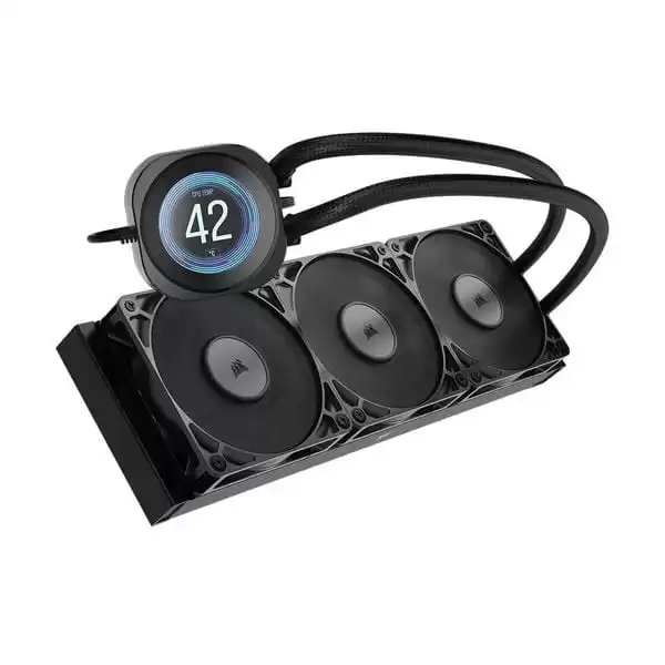 CORSAIR NAUTILUS 360 RS LCD Black AIO Liquid CPU Cooler (CW-9061033-WW) - 2.1" IPS LCD screen, 360mm radiator, 3x RS120 fans 2 CORSAIR NAUTILUS 360 RS LCD Black AIO Liquid CPU Cooler (CW-9061033-WW) - 2.1" IPS LCD screen, 360mm radiator, 3x RS120 fans - Ảnh 2