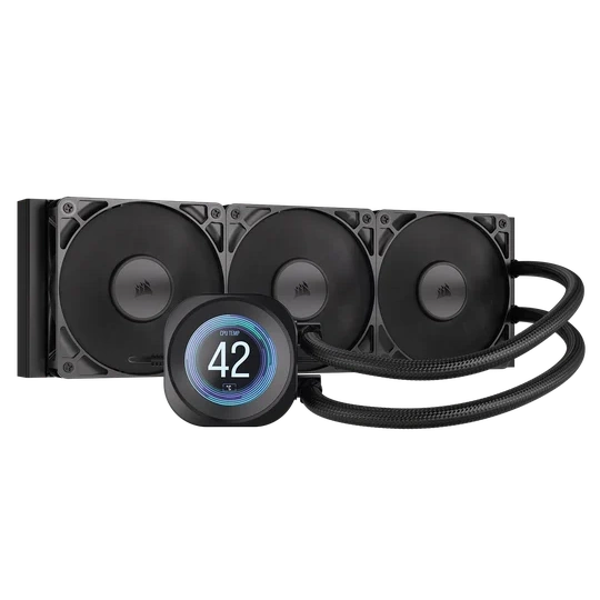 CORSAIR NAUTILUS 360 RS LCD Black AIO Liquid CPU Cooler (CW-9061033-WW) - 2.1" IPS LCD screen, 360mm radiator, 3x RS120 fans 1 CORSAIR NAUTILUS 360 RS LCD Black AIO Liquid CPU Cooler (CW-9061033-WW) - 2.1" IPS LCD screen, 360mm radiator, 3x RS120 fans
