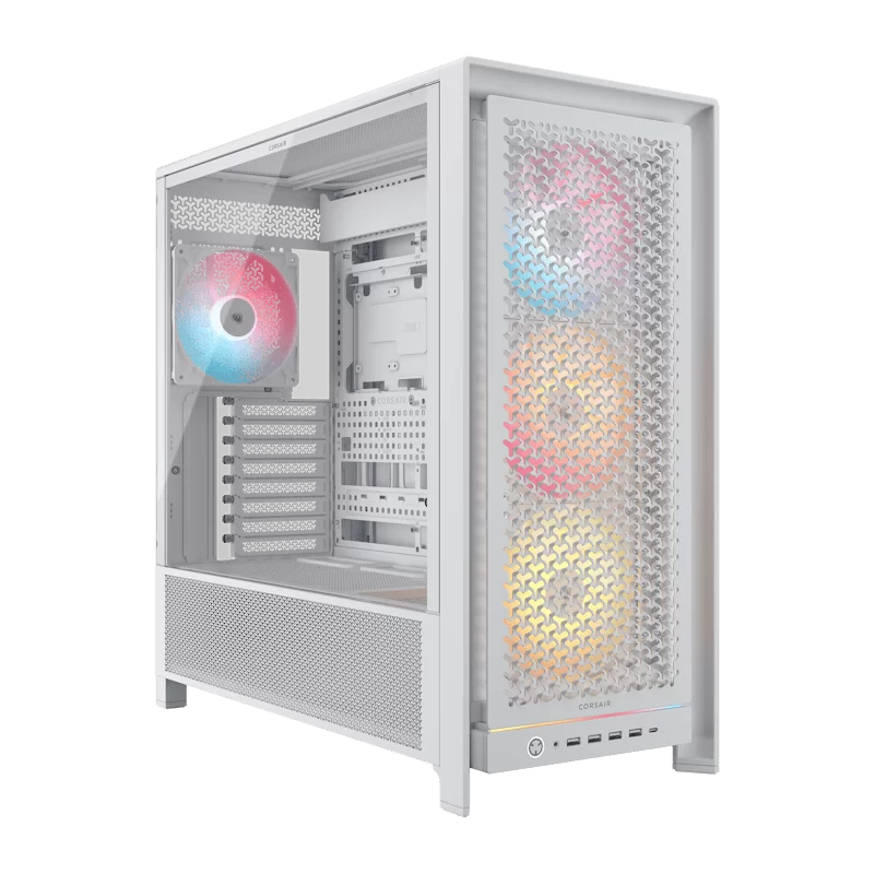 CORSAIR FRAME 5000D RS ARGB White Modular Mid Tower PC Case - Tempered Glass, 4x RS140 ARGB fans 1 CORSAIR FRAME 5000D RS ARGB White Modular Mid Tower PC Case - Tempered Glass, 4x RS140 ARGB fans