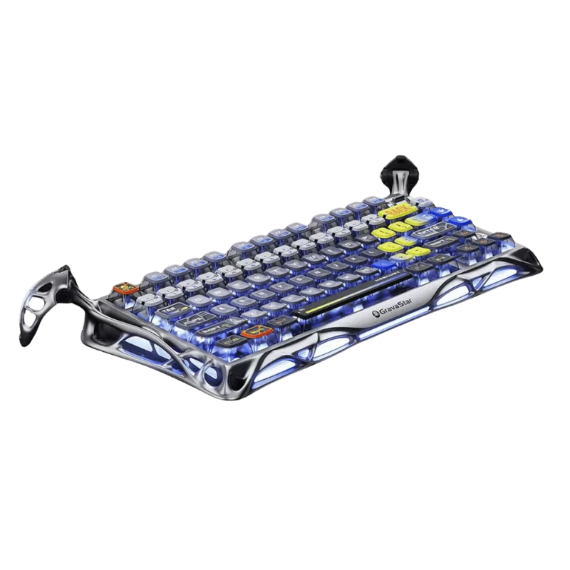 GravaStar Mercury K1 Pro Special Edition - Insterstellar Silver Gaming Keyboard 1 GravaStar Mercury K1 Pro Special Edition - Insterstellar Silver Gaming Keyboard