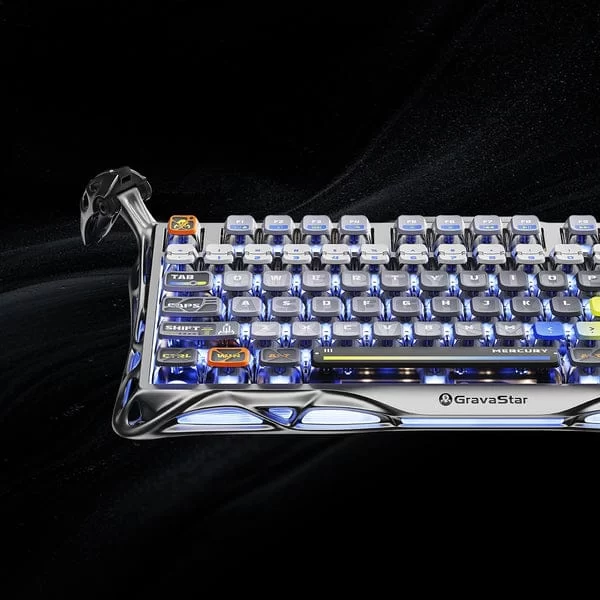 GravaStar Mercury K1 Pro Special Edition - Insterstellar Silver Gaming Keyboard 11 GravaStar Mercury K1 Pro Special Edition - Insterstellar Silver Gaming Keyboard - Ảnh 11