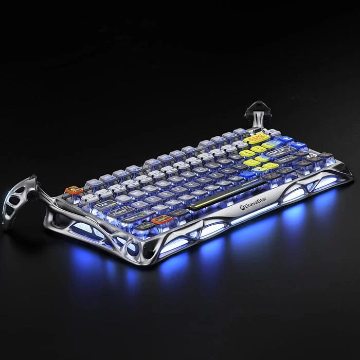 GravaStar Mercury K1 Pro Special Edition - Insterstellar Silver Gaming Keyboard 8 GravaStar Mercury K1 Pro Special Edition - Insterstellar Silver Gaming Keyboard - Ảnh 8