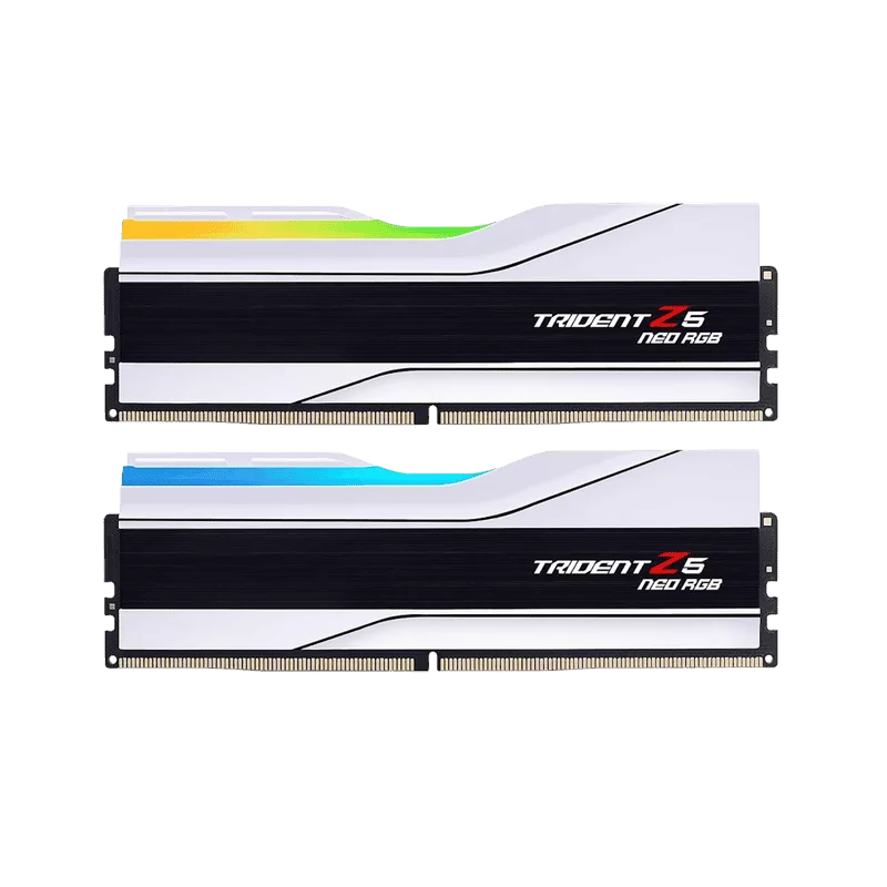 G.Skill Trident Z5 Neo RGB White 64GB (2x32GB) DDR5 Memory Kit - Intel XMP 3.0 & AMD EXPO, 6000MHz CL36 (F5-6000J3636F32GX2-TZ5NRW) 1 G.Skill Trident Z5 Neo RGB White 64GB (2x32GB) DDR5 Memory Kit - Intel XMP 3.0 & AMD EXPO, 6000MHz CL36 (F5-6000J3636F32GX2-TZ5NRW)