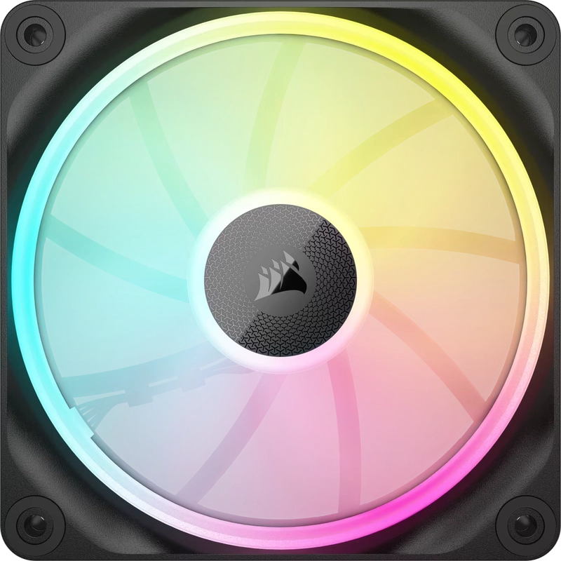CORSAIR iCUE LINK LX120 RGB Black 120mm PWM Fans Starter Kit Fans - 120mm 2400RPM Static Pressure RGB Fan 4 CORSAIR iCUE LINK LX120 RGB Black 120mm PWM Fans Starter Kit Fans - 120mm 2400RPM Static Pressure RGB Fan - Ảnh 4
