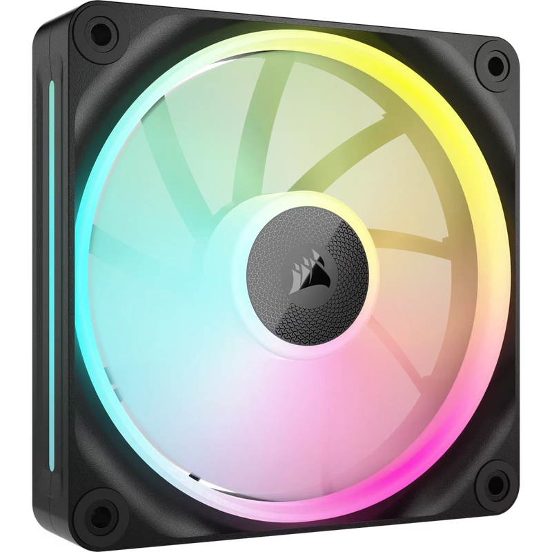 CORSAIR iCUE LINK LX120 RGB Black 120mm PWM Fans Starter Kit Fans - 120mm 2400RPM Static Pressure RGB Fan 3 CORSAIR iCUE LINK LX120 RGB Black 120mm PWM Fans Starter Kit Fans - 120mm 2400RPM Static Pressure RGB Fan - Ảnh 3