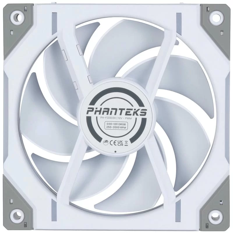 Phanteks D30-120 DRGB Single Pack Fan - 1x 120mm Fluid Dynamic Bearing Fan 6 Phanteks D30-120 DRGB Single Pack Fan - 1x 120mm Fluid Dynamic Bearing Fan - Ảnh 6