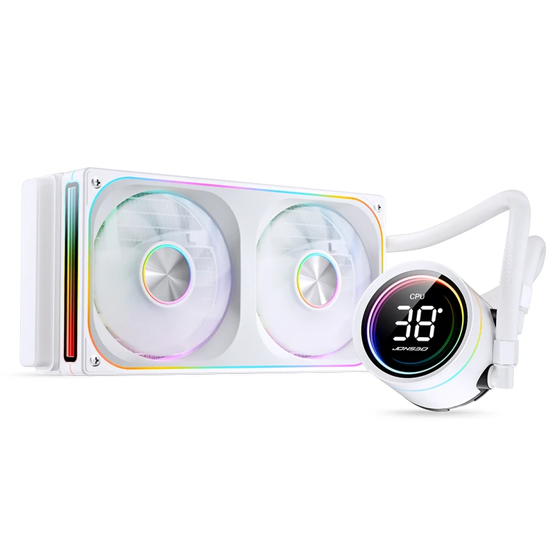 JONSBO TH-240 White AIO Liquid Cooling - 240mm radiator, Single Frame Unit 2x120mm 3Pin ARGB Fans 13 JONSBO TH-240 White AIO Liquid Cooling - 240mm radiator, Single Frame Unit 2x120mm 3Pin ARGB Fans - Ảnh 13