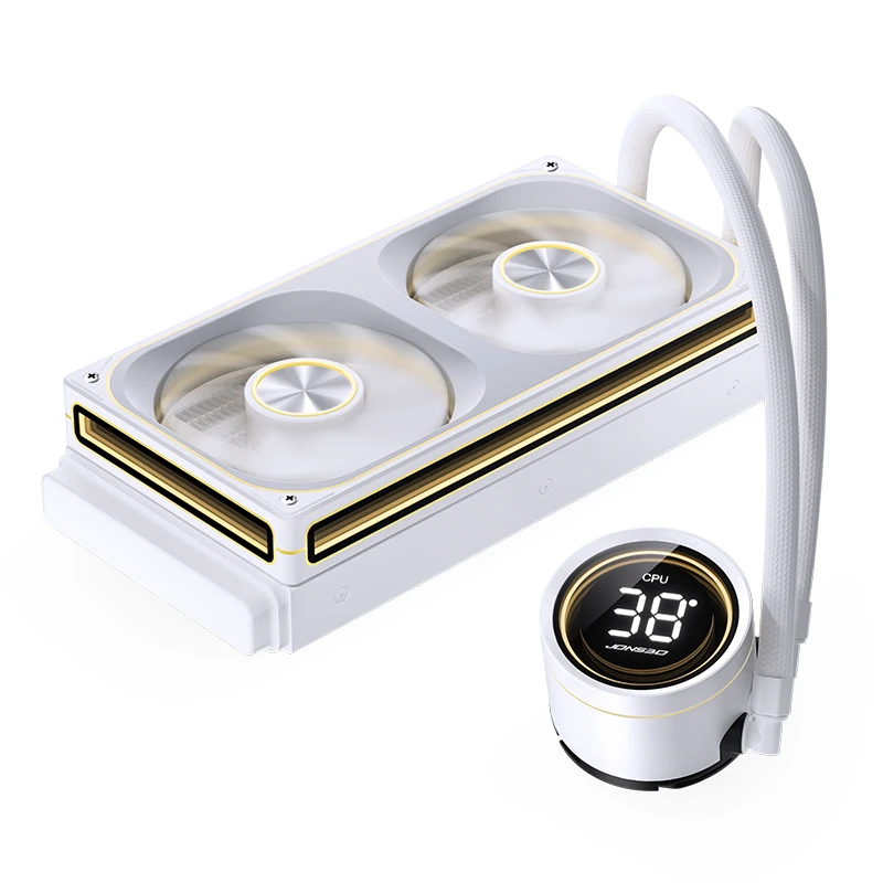 JONSBO TH-240 White AIO Liquid Cooling - 240mm radiator, Single Frame Unit 2x120mm 3Pin ARGB Fans 14 JONSBO TH-240 White AIO Liquid Cooling - 240mm radiator, Single Frame Unit 2x120mm 3Pin ARGB Fans - Ảnh 14