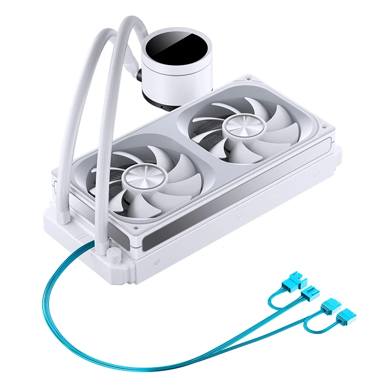 JONSBO TH-240 White AIO Liquid Cooling - 240mm radiator, Single Frame Unit 2x120mm 3Pin ARGB Fans 15 JONSBO TH-240 White AIO Liquid Cooling - 240mm radiator, Single Frame Unit 2x120mm 3Pin ARGB Fans - Ảnh 15
