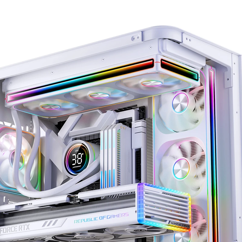JONSBO TH-240 White AIO Liquid Cooling - 240mm radiator, Single Frame Unit 2x120mm 3Pin ARGB Fans 16 JONSBO TH-240 White AIO Liquid Cooling - 240mm radiator, Single Frame Unit 2x120mm 3Pin ARGB Fans - Ảnh 16