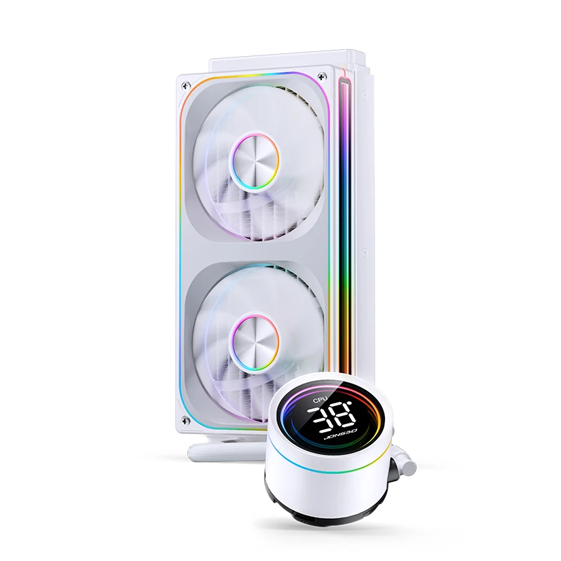 JONSBO TH-240 White AIO Liquid Cooling - 240mm radiator, Single Frame Unit 2x120mm 3Pin ARGB Fans 19 JONSBO TH-240 White AIO Liquid Cooling - 240mm radiator, Single Frame Unit 2x120mm 3Pin ARGB Fans - Ảnh 19