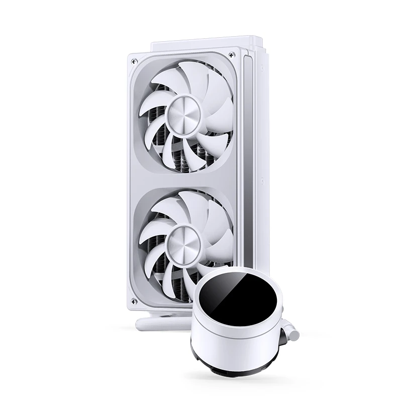 JONSBO TH-240 White AIO Liquid Cooling - 240mm radiator, Single Frame Unit 2x120mm 3Pin ARGB Fans 3 JONSBO TH-240 White AIO Liquid Cooling - 240mm radiator, Single Frame Unit 2x120mm 3Pin ARGB Fans - Ảnh 3