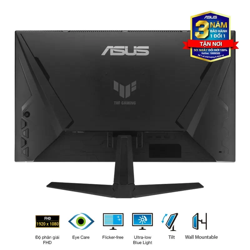 ASUS TUF VG259Q3A Gaming Monitor - 24.5" FHD 180Hz, Fast IPS, FreeSync™, 1ms (GTG), Stereo speaker, 99% sRGB 5 ASUS TUF VG259Q3A Gaming Monitor - 24.5" FHD 180Hz, Fast IPS, FreeSync™, 1ms (GTG), Stereo speaker, 99% sRGB - Ảnh 5