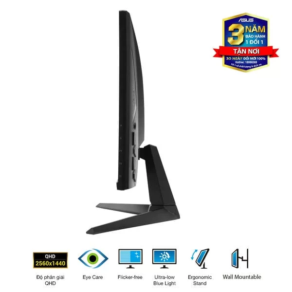ASUS TUF VG27AQ5A Gaming Monitor - 27 inch, QHD (2560x1440) 210Hz (OC), Fast IPS, ELMB SYNC, 0,3ms GTG,Stereo speaker 7 ASUS TUF VG27AQ5A Gaming Monitor - 27 inch, QHD (2560x1440) 210Hz (OC), Fast IPS, ELMB SYNC, 0,3ms GTG,Stereo speaker - Ảnh 7