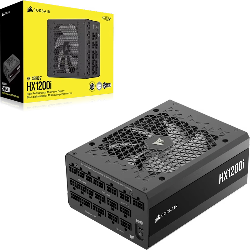 CORSAIR HX Series HX1200i ATX 3.1 PCIe 5.1 (2025) Fully Modular PSU - Dual 12V‑2×6 (GPU), 1200 Watt, 80 plus Platinum, Low-Noise 4 CORSAIR HX Series HX1200i ATX 3.1 PCIe 5.1 (2025) Fully Modular PSU - Dual 12V‑2×6 (GPU), 1200 Watt, 80 plus Platinum, Low-Noise - Ảnh 4
