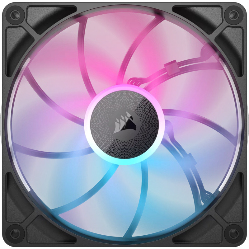 CORSAIR iCUE LINK RX140 MAX RGB Black 140mm PWM Thick Fans Starter Kit Fans - 2x 140mm PWM Fan, iCUE LINK System Hub included 10 CORSAIR iCUE LINK RX140 MAX RGB Black 140mm PWM Thick Fans Starter Kit Fans - 2x 140mm PWM Fan, iCUE LINK System Hub included - Ảnh 10