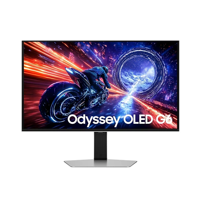 Samsung Odyssey OLED G6 G60SF LS27FG602SEXXV Gaming Monitor - 27 inch, OLED, 500Hz, QHD 16:9 (2560 x 1440), HDR10+ Gaming