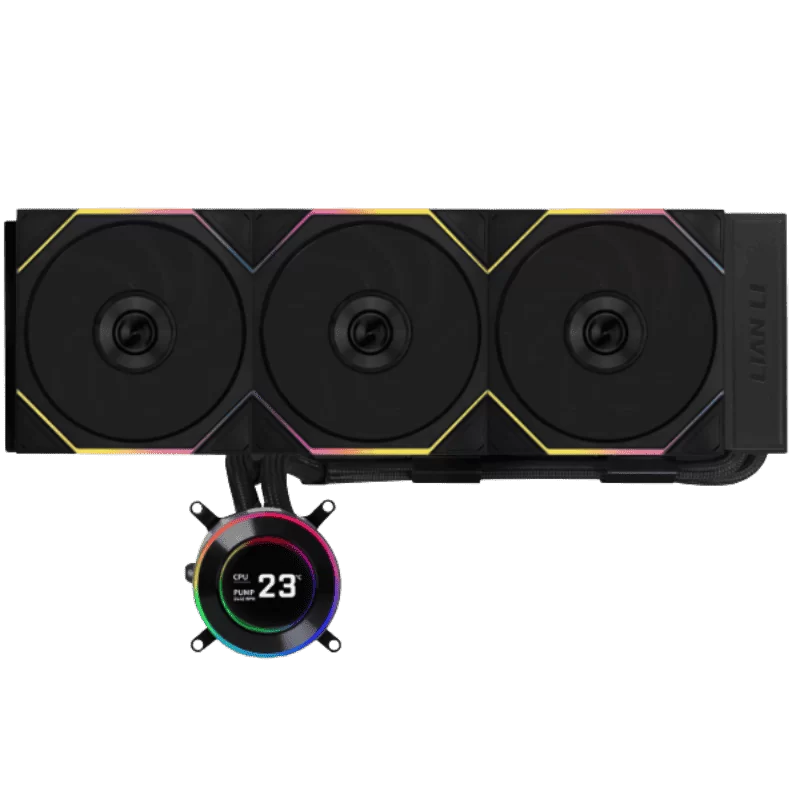 Lian Li Hydroshift II LCD-C 360TL Black AIO Liquid CPU Cooler - 3 x UNI FAN TL Wireless, 2.1 inch IPS 480×480 res LCD Screen 1 Lian Li Hydroshift II LCD-C 360TL Black AIO Liquid CPU Cooler - 3 x UNI FAN TL Wireless, 2.1 inch IPS 480×480 res LCD Screen