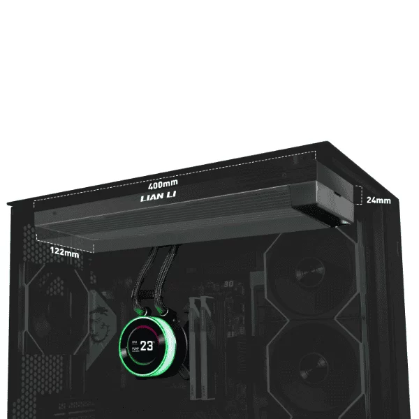 Lian Li Hydroshift II LCD-C 360N Black AIO Liquid CPU Cooler - 2.1 inch IPS 480×480 res LCD Screen 3 Lian Li Hydroshift II LCD-C 360N Black AIO Liquid CPU Cooler - 2.1 inch IPS 480×480 res LCD Screen - Ảnh 3