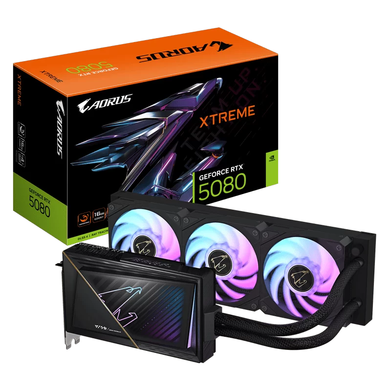 GIGABYTE AORUS GeForce RTX 5080 XTREME WATERFORCE 16G (GV-N5080AORUSX W-16GD) Graphics Card 1 GIGABYTE AORUS GeForce RTX 5080 XTREME WATERFORCE 16G (GV-N5080AORUSX W-16GD) Graphics Card