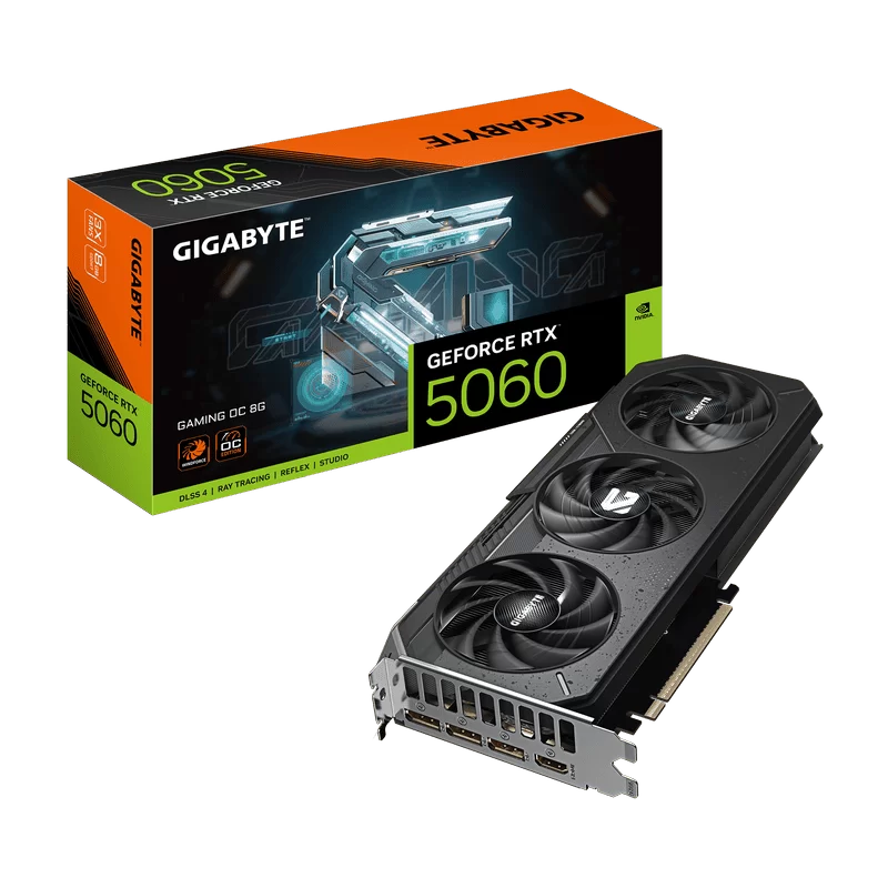 GIGABYTE GeForce RTX 5060 GAMING OC 8G (GV-N5060GAMING OC-8GD) Graphics Card 1 GIGABYTE GeForce RTX 5060 GAMING OC 8G (GV-N5060GAMING OC-8GD) Graphics Card