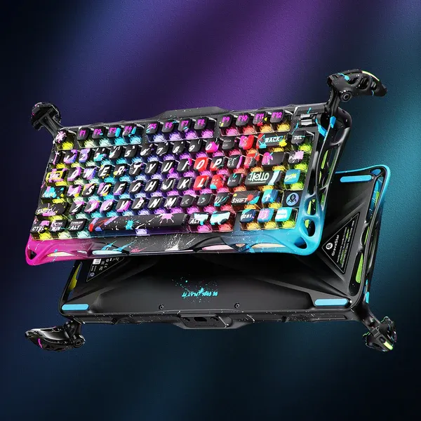 GravaStar Mercury V75 Pro - Neon Graffiti - Magnetic HE Gaming Keyboard 3 GravaStar Mercury V75 Pro - Neon Graffiti - Magnetic HE Gaming Keyboard - Ảnh 3